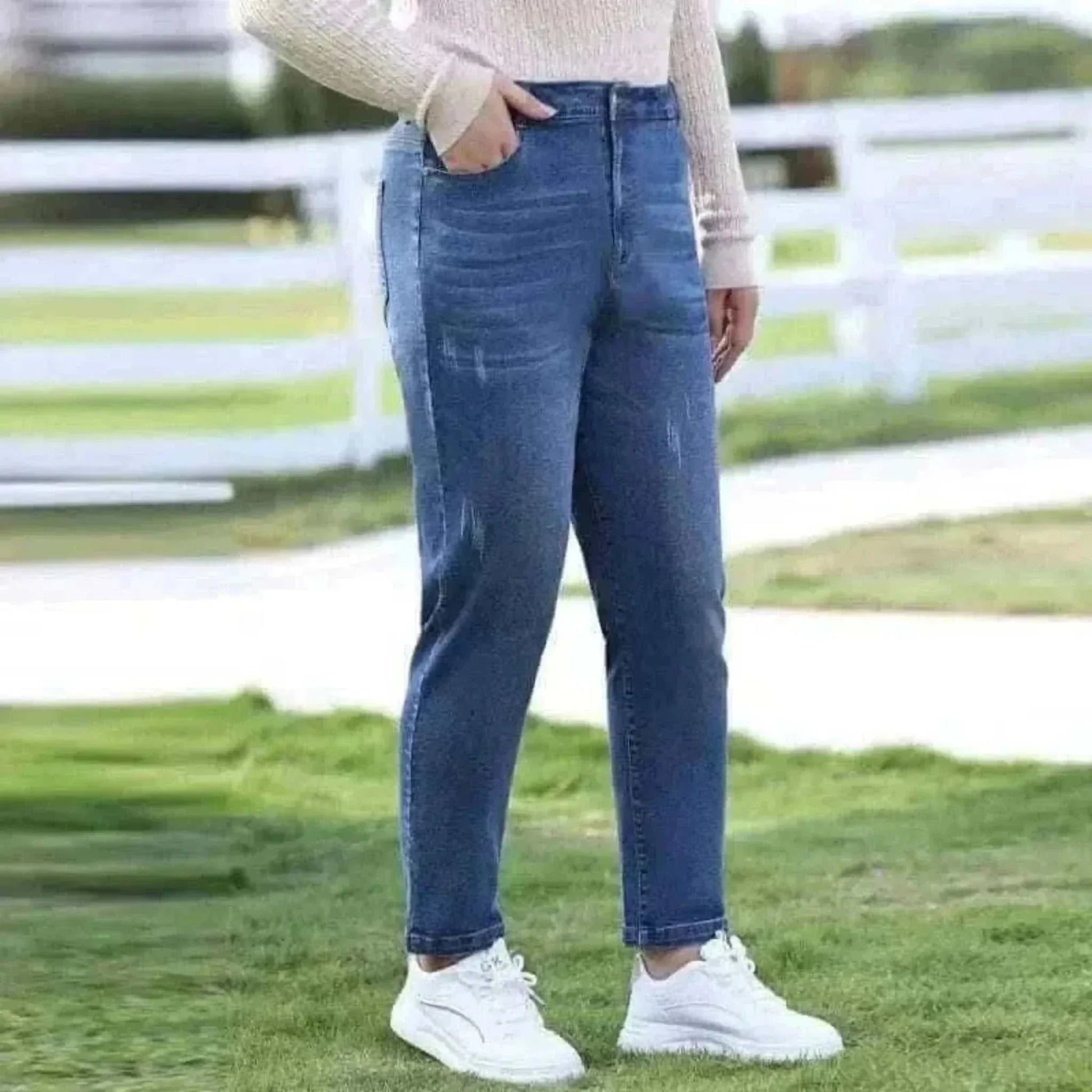 Girls Jeans High Waist Plus Size