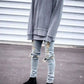 denim jeans for men- HIP HOP RIPPED SKINNY JEANS.