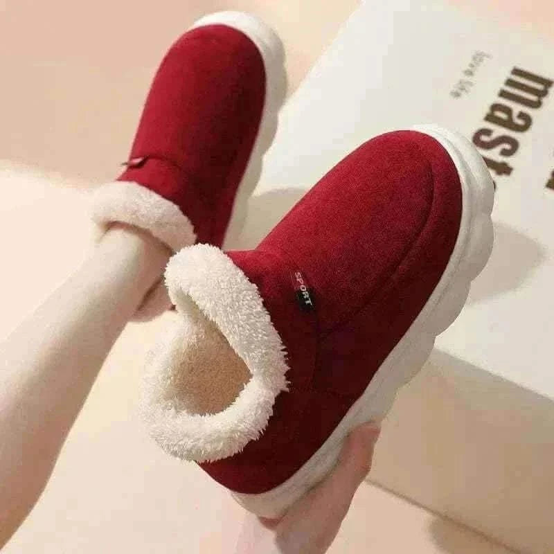 Kidmi Men Plush Fur Slippers Winter Warm