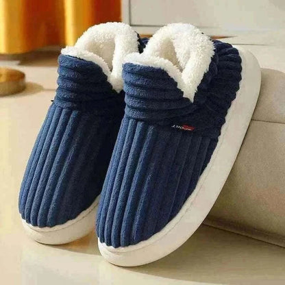 Kidmi Men Plush Fur Slippers Winter Warm