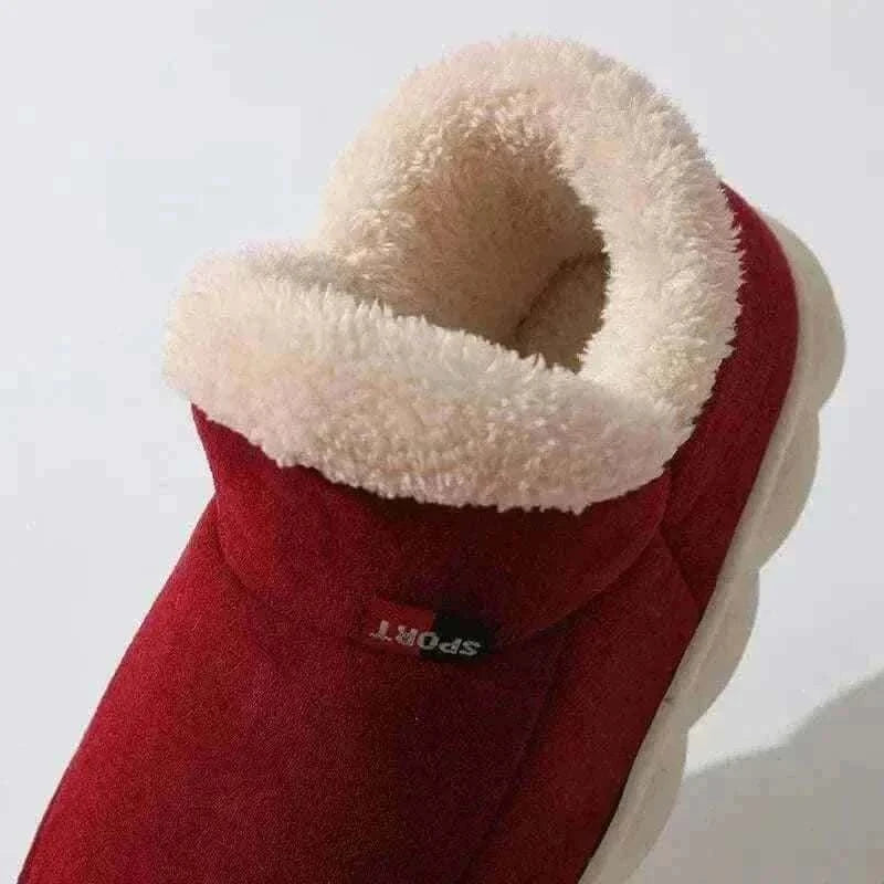 Kidmi Men Plush Fur Slippers Winter Warm