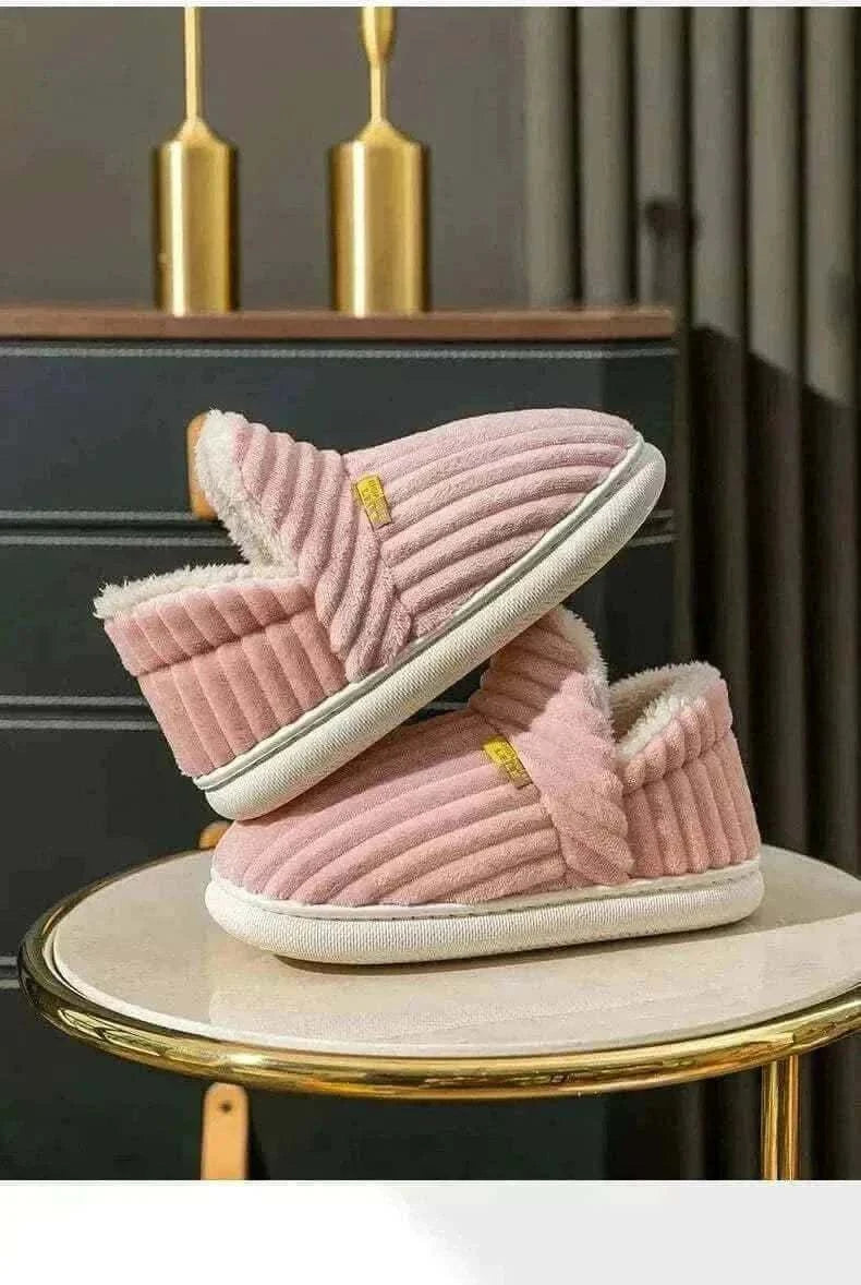 Kidmi Men Plush Fur Slippers Winter Warm