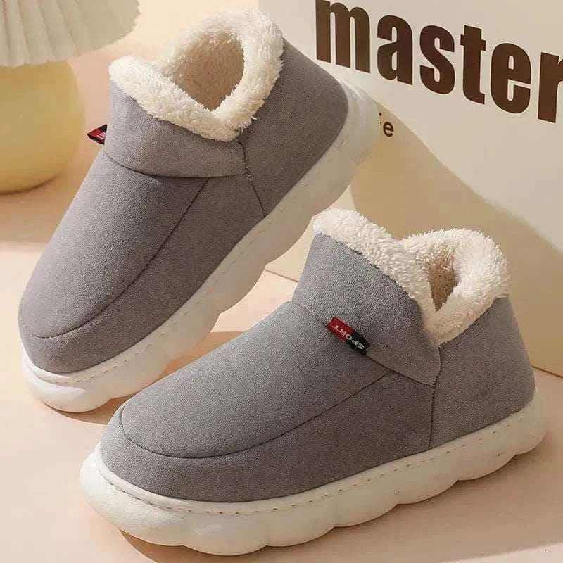 Kidmi Men Plush Fur Slippers Winter Warm