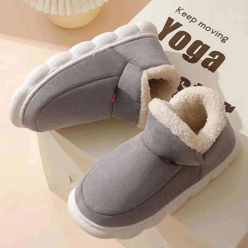 Kidmi Men Plush Fur Slippers Winter Warm