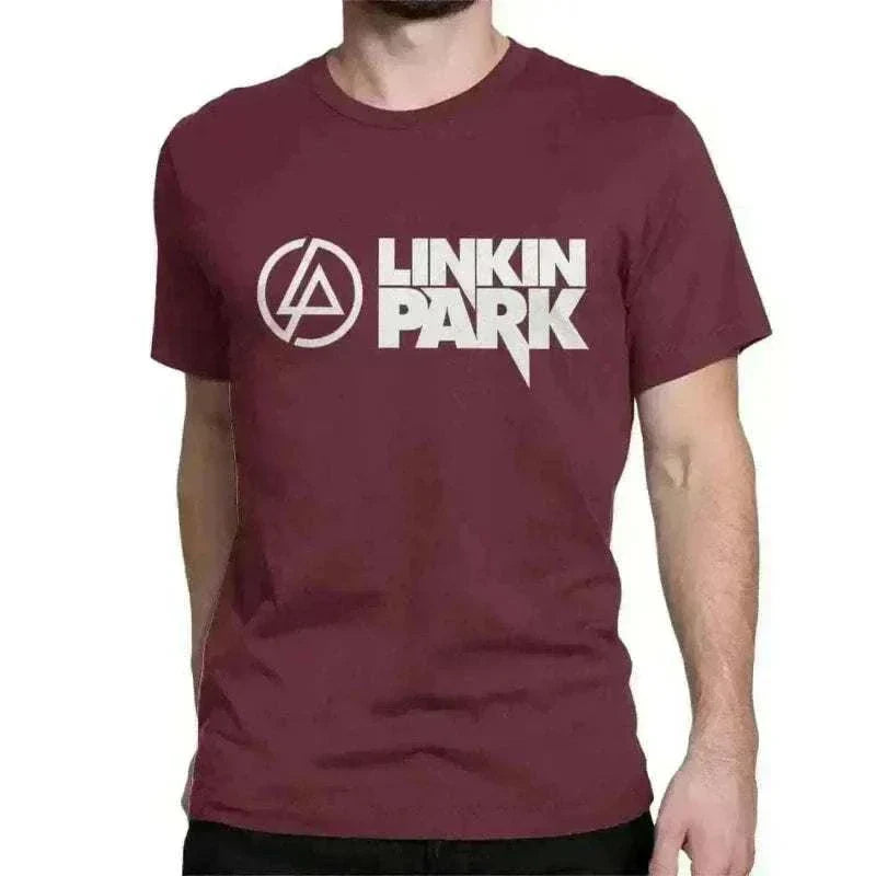 Linkinpark maroon red Rock T-Shirts