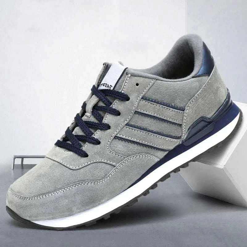 Casual Sneakers Men - LUXURY BREATHABLE LEATHER SNEAKERS.