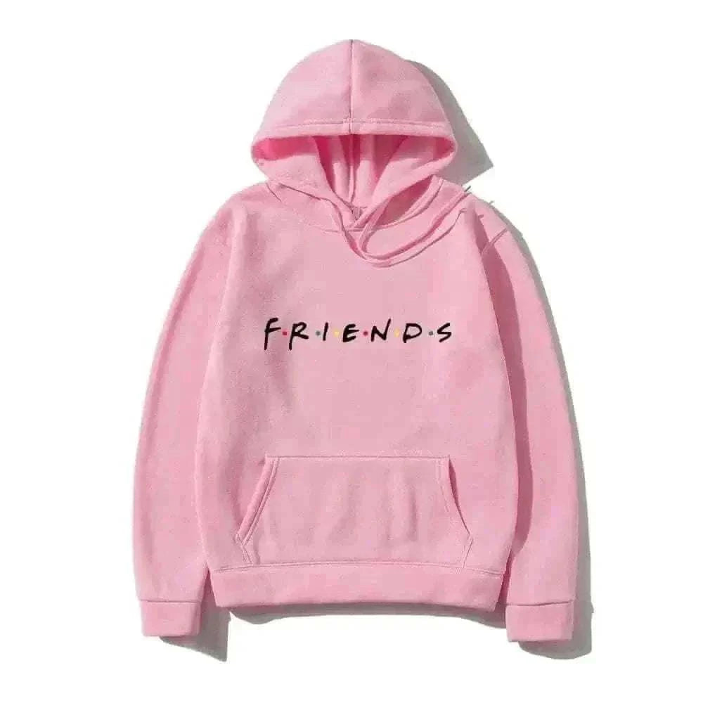 MensFashionStyleStore Pink-H / XL Men Friends Hoodie