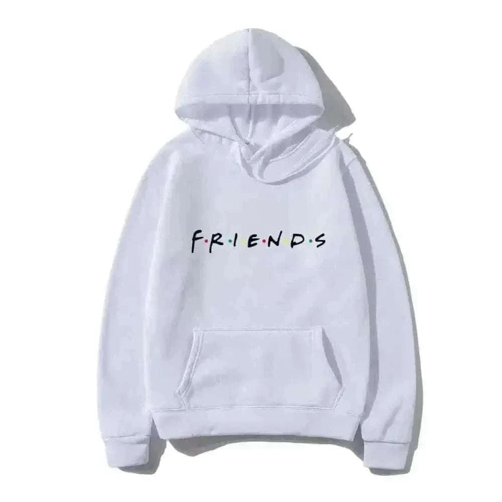 MensFashionStyleStore White-H / XL Men Friends Hoodie