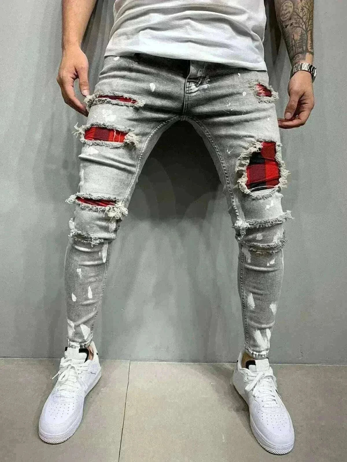 Men's Punk Hip-Hop Jeans