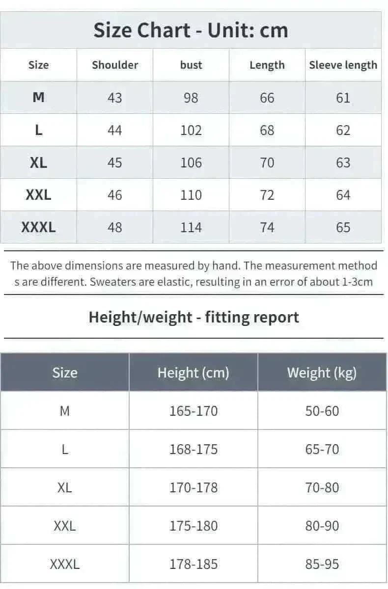 Men Pullover 2022 Autumn Winter Soft Warm Jersey.