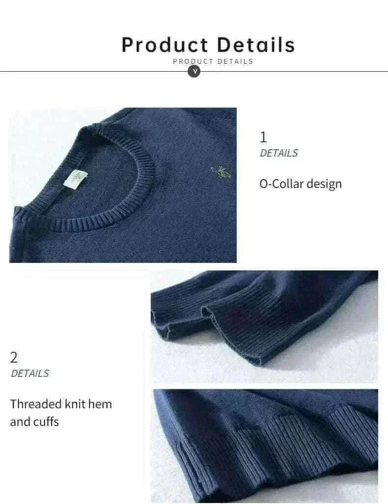 Men Pullover 2022 Autumn Winter Soft Warm Jersey.