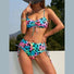 best swimwear uk-Leopard High Waist String Two Piece Bikini Women Swimwear.