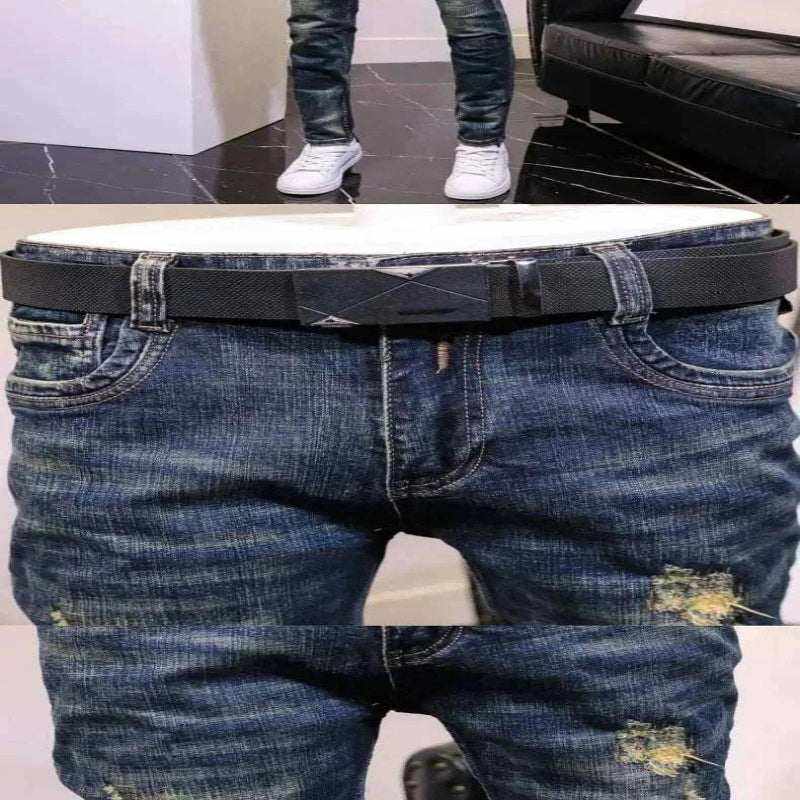 denim jeans for men-men slim fit jeans.