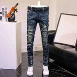 denim jeans for men -men slim fit jeans.
