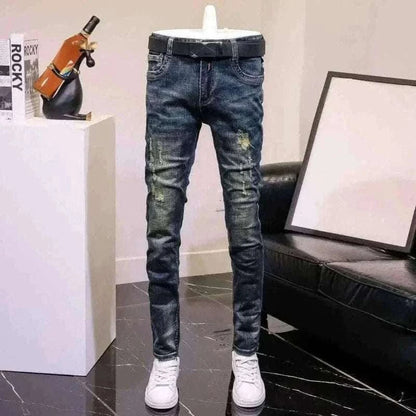 denim jeans for men -men slim fit jeans.
