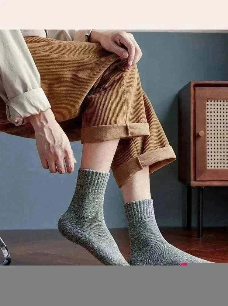Socks Man Winter Warm Merino Wool Men Thick Thermal Wool Socks Man Winter Warm Merino Wool Rabbit Solid High Quality Socks Male Cotton Casual Super Thicker Sock.
