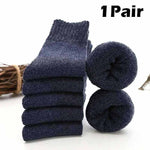Socks Man Winter Warm Merino Wool Men Thick Thermal Wool Socks Man Winter Warm Merino Wool Rabbit Solid High Quality Socks Male Cotton Casual Super Thicker Sock.