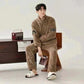 Men's Fashion Style Store Men Warm Flannel Pajamas Autumn Thicken Long-sleeved Trousers Two-Piece Set Winter Man Pyjamas Loose Comfortable Sleepwear Suit