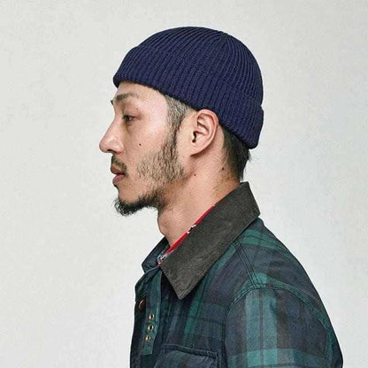 Men Women Knitted Hat Beanie Skullcap Sailor Docker solid fashion Cuff Brimless Cap Rogue Melon Fur Woolen Knitted beanies hats.