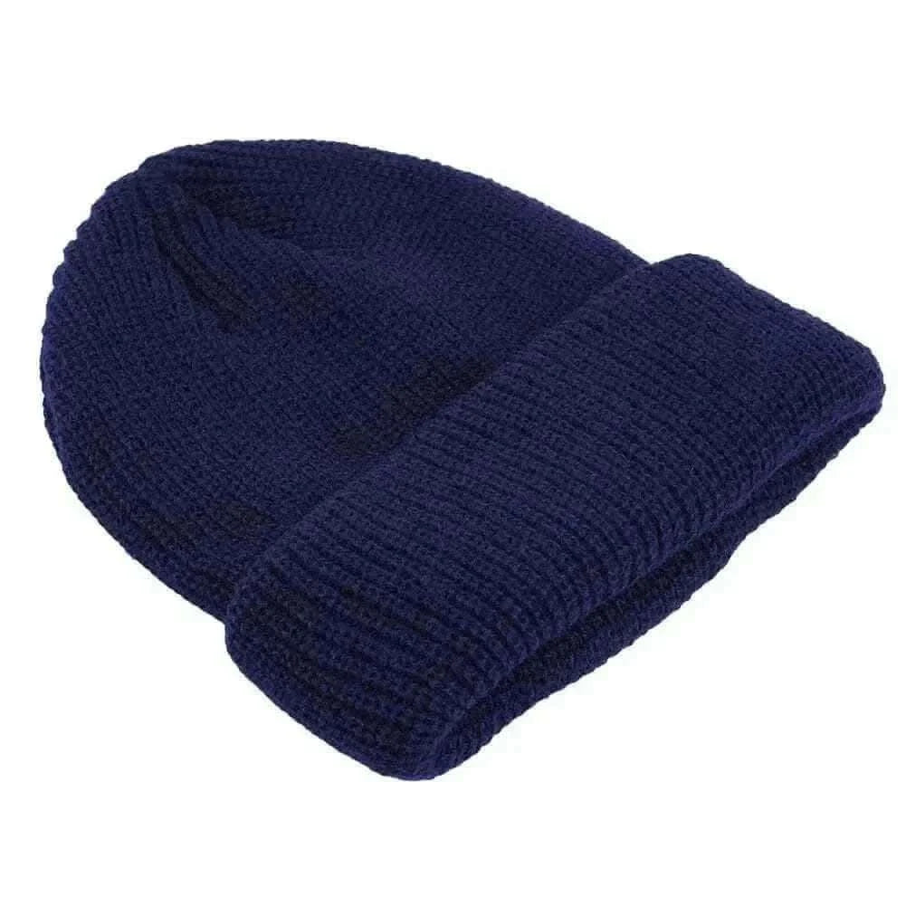 Men's Fashion Style Store Men Women Knitted Hat Beanie Skullcap Sailor Docker solid fashion Cuff Brimless Cap Rogue Melon Fur Woolen Knitted beanies hats