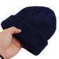 Men's Fashion Style Store Men Women Knitted Hat Beanie Skullcap Sailor Docker solid fashion Cuff Brimless Cap Rogue Melon Fur Woolen Knitted beanies hats