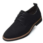 men loafers- Men Luxury Brand Moccasins Black Loafers Front View