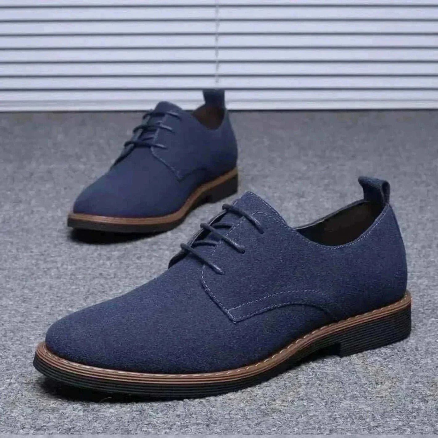 men loafers-  Luxury Brand Moccasins Blue Loafers