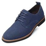 men loafers- Luxury Brand Moccasins Blue Loafers front View
