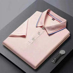 Men's Solid Color Polo Shirt