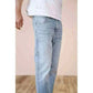 denim jeans for men- Black Distressed Jeans Slim Fit.