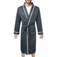 Men Bathrobe-Mens Cotton Bathrobe Spring And Summer Solid Color Lace-Up Men's Pajamas Home Wear Long Sleeve Male Bathrobe Dressing Night Gown.