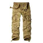 Men's Fashion Style Store 32 / 8-Pocket Khaki Men's Cotton Cargo Pants