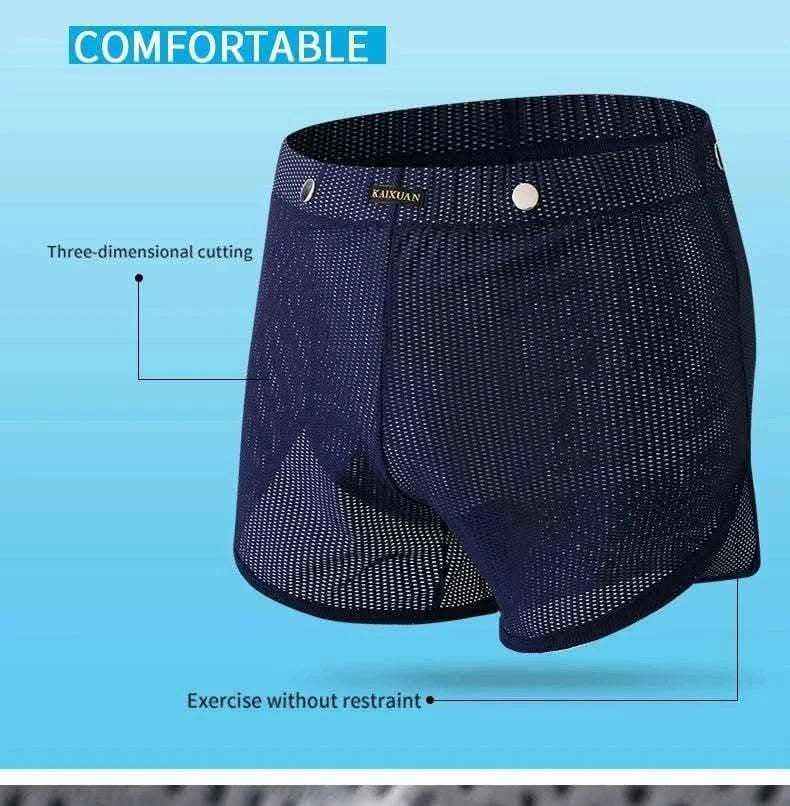 Mens Briefs - Men's Underwear Mesh Loose Arrow Pants Breathable Athletic Shorts Men's Pants Pantyhose Boxer Shorts.