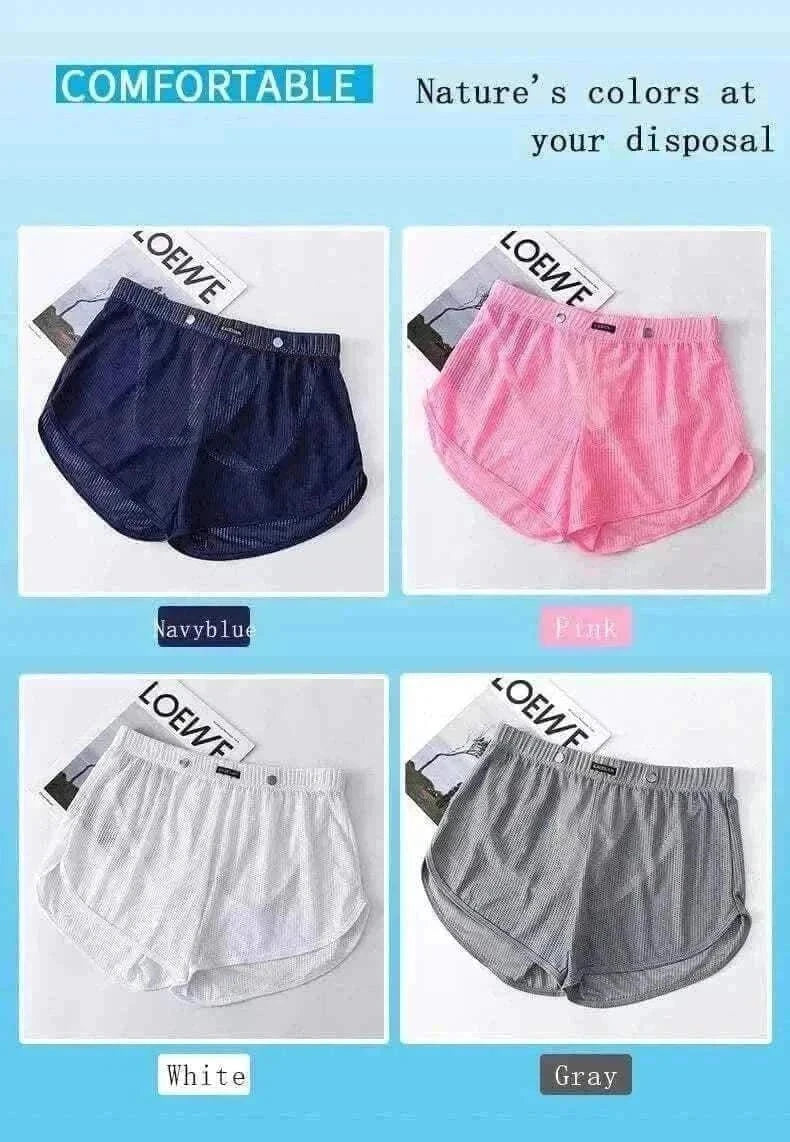  Men's Fashion Style Store Men's Underwear Mesh Loose Arrow Pants Breathable Athletic Shorts Men's Pants Pantyhose Boxer Shorts