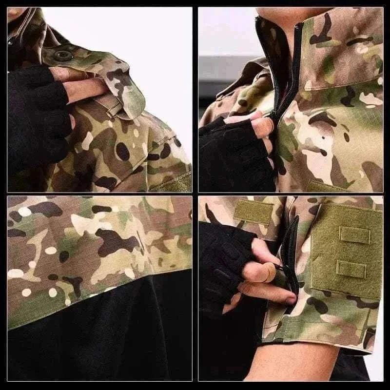 summer t-shirt for men - MILITARY POLO T-SHIRT.