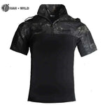 summer t-shirt for men - MILITARY POLO T-SHIRT.