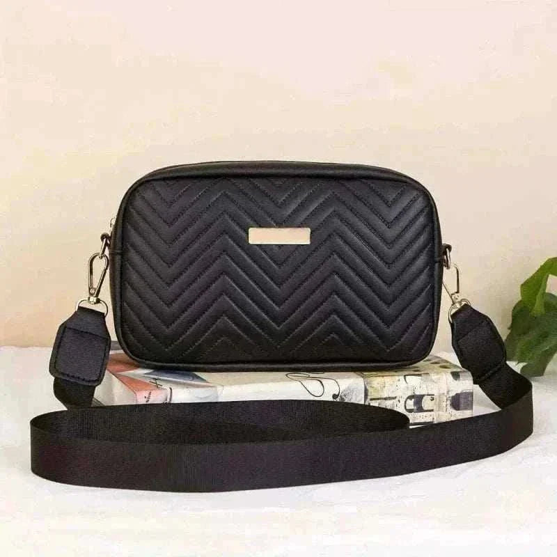Minimalist Mini Fashionable Quilted Crossbody Bag Wallet, Trendy PU Shoulder Bag, WOMEN'S Casual Handbag and Mobile Phone Wallet.