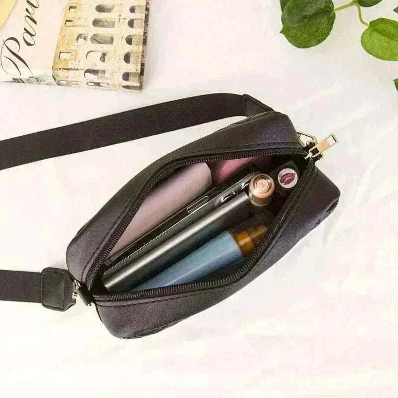 Minimalist Mini Fashionable Quilted Crossbody Bag Wallet, Trendy PU Shoulder Bag, WOMEN'S Casual Handbag and Mobile Phone Wallet.