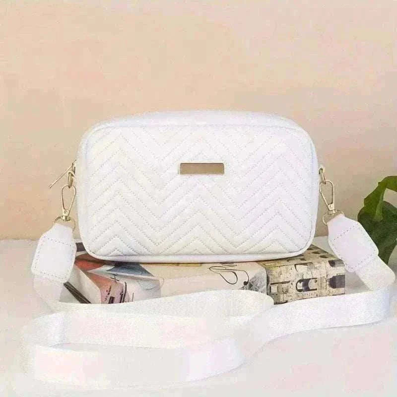 Minimalist Mini Fashionable Quilted Crossbody Bag Wallet, Trendy PU Shoulder Bag, WOMEN'S Casual Handbag and Mobile Phone Wallet.