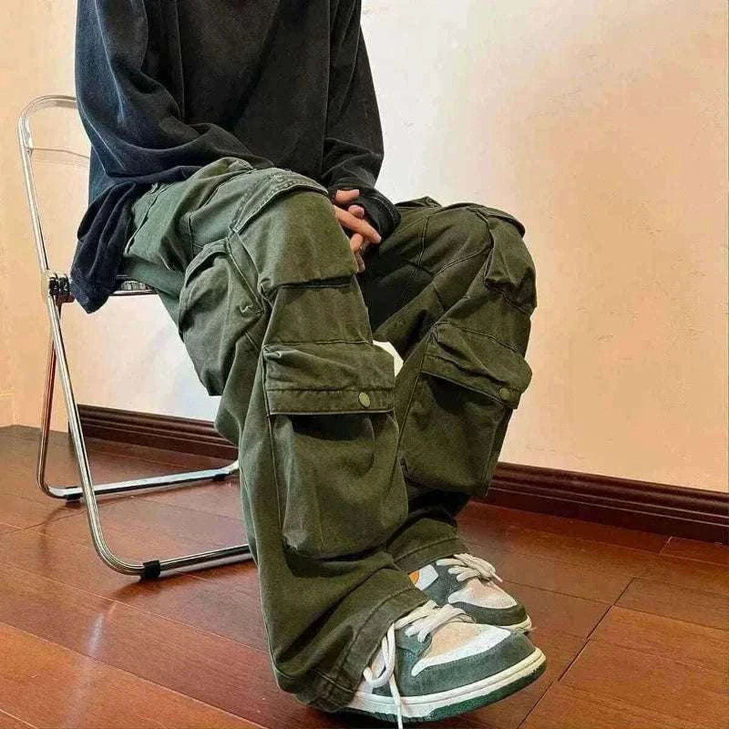 Men Cargo Pants - MULTI POCKET CARGO PANTS.