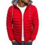New Autumn Winter Men's Parkas Solid Hooded Cotton Coat Jacket Casual Warm Clothes Mens Overcoat Streetwear Puffer Jacket Male.