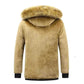 Buy Winter Jackets-New Men Winter Autumn  With Thick Warm Hooded Fur Collar Coat.
