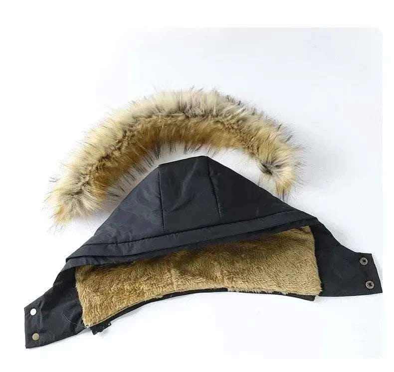 Buy Winter jackets-New Men Winter Autumn  With Thick Warm Hooded Fur Collar Coat.