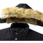 Buy Winter Jackets-New Men Winter Autumn  With Thick Warm Hooded Fur Collar Coat.