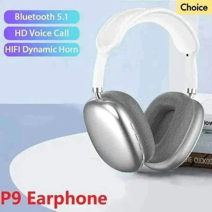 New P9 Wireless Bluetooth Headphones Noise Cancelling with Microphone Pods Over Ear Sports Gaming Headset for Apple iPhone.