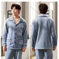 Men's Fashion Style Store Pajamas Sets for Men Winter Thick Warm