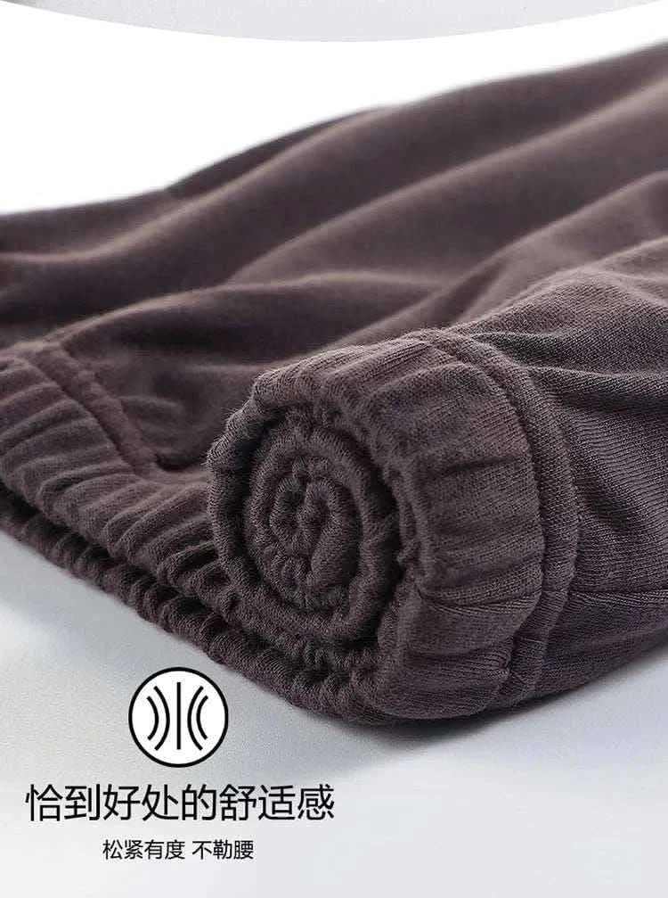 Plus Size M-4XL Men Pajamas Set 100% Cotton Striped Sleepwear Male Long Sleeve Casual Pyjamas.