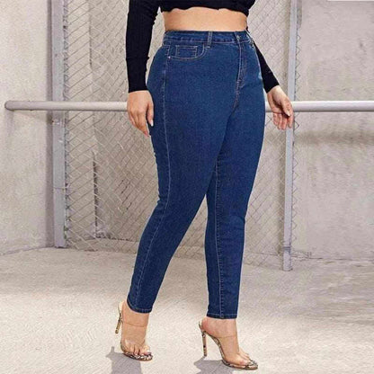 Plus Size Women Mom Jeans