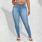 Plus Size Women Mom Jeans