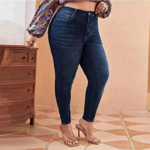 Plus Size Women Mom Jeans